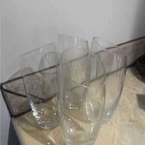 Elegant Clear Glass champagne Tumblers